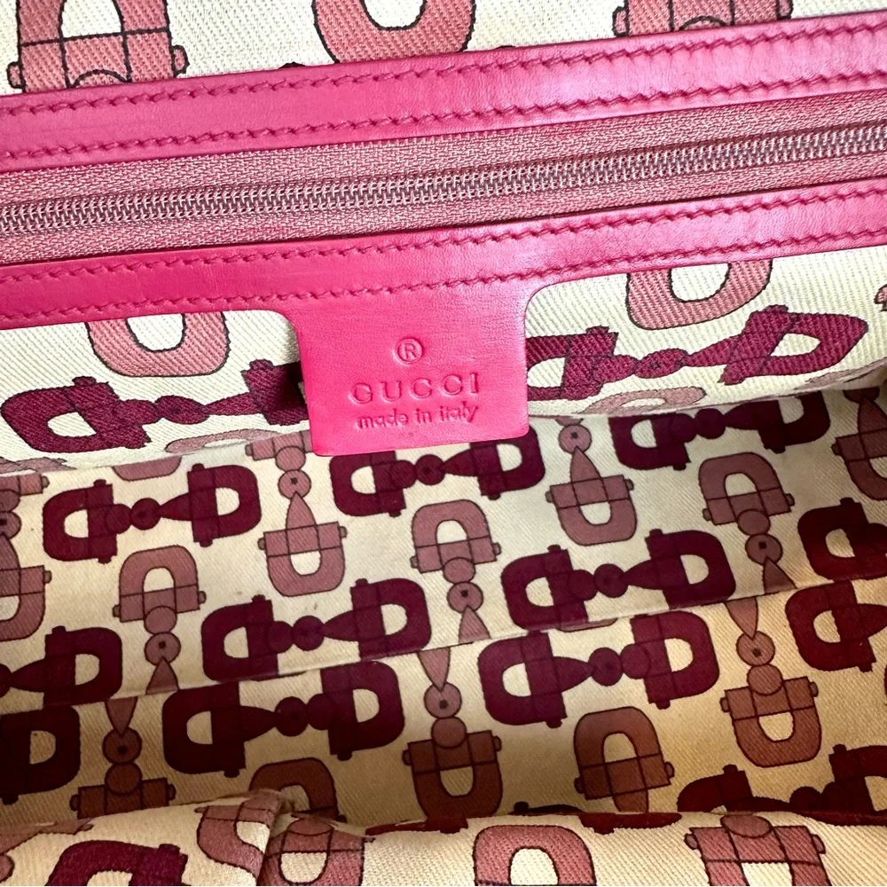 GUCCI pink magenta guccissima leather shoulder bag - Picture 12 of 16